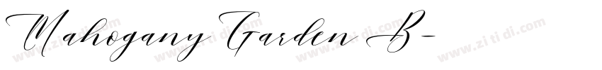 Mahogany Garden B字体转换 Mahogany Garden B字体转换